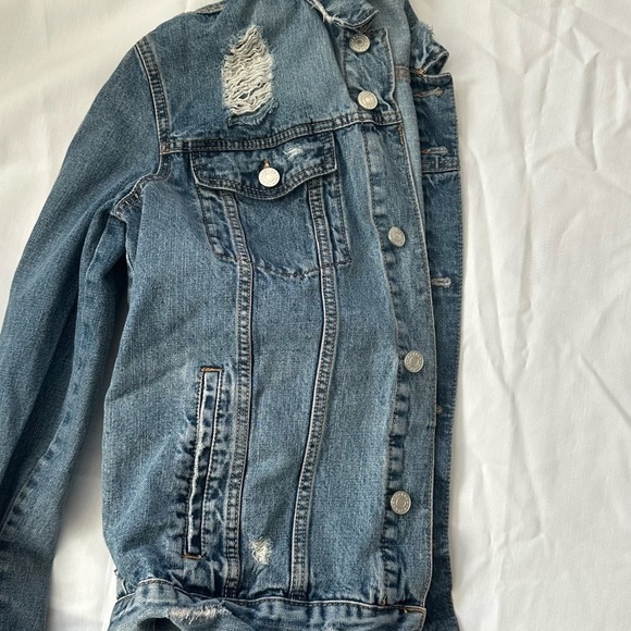 Refuge jacket Blue Denim Button Detail size XL - Picture 4 of 5